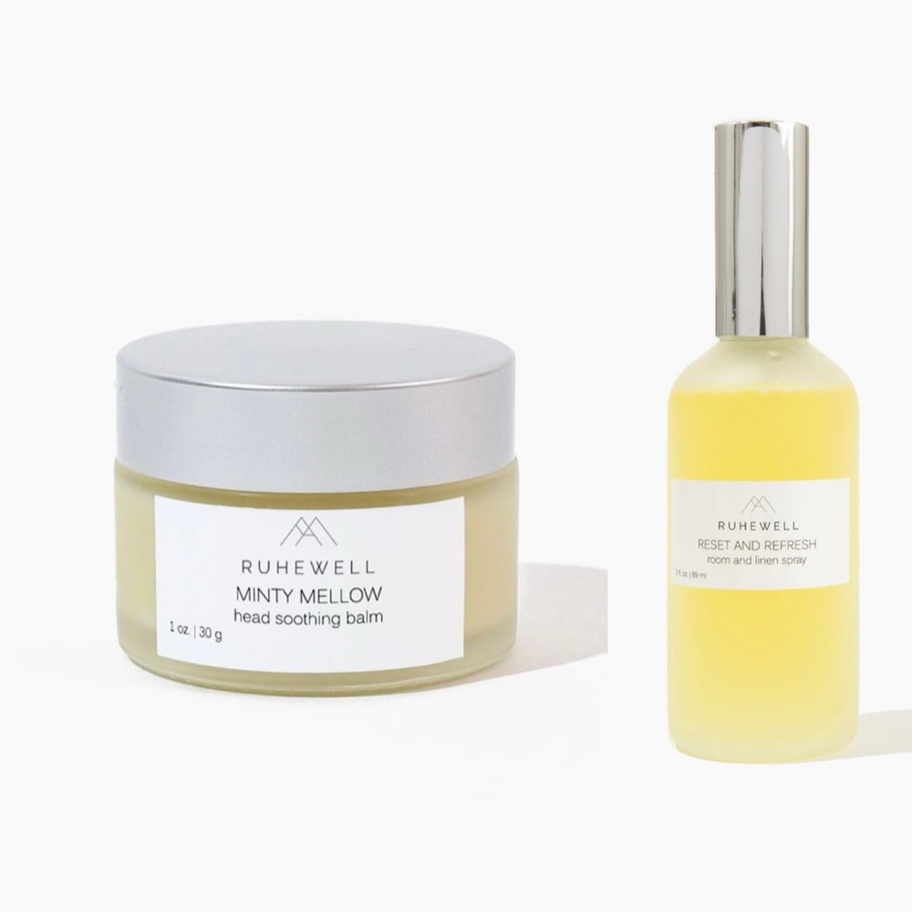 NWOT Essential Oil Minty Mellow Balm and Reset and Refresh Room and Linen Spray - Picture 2 of 12